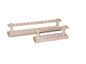 Portoir tubes à essais en bois