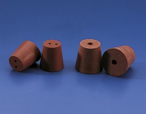 Lots de  Bouchons caoutchouc perforés