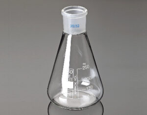 Fiole erlenmeyer verre rodé