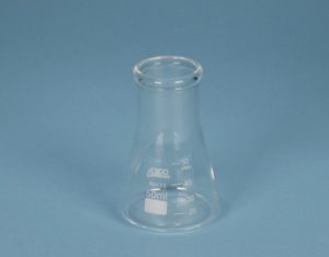 Lots d'Erlenmeyers col large verre