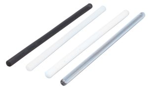 Tige en caoutchouc dur